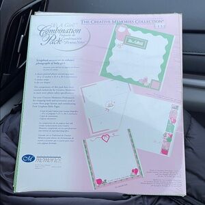 Creative Memories Baby Girl Scrapbook Kit - Pink & Green. 2 available/$8 ea.
